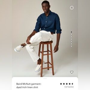 Men’s J. Crew Baird McNutt garment-dyed Irish Linen Shirt